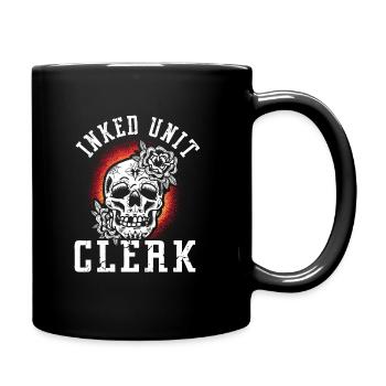 Inked Unit Clerk - Tasse einfarbig - Schwarz - Rechts