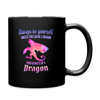 Dragon Mystical Dragon Fantasy - Full Colour Mug - black - Right