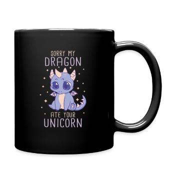 Dragon Mystical Dragon Fantasy - Full Colour Mug - black - Right