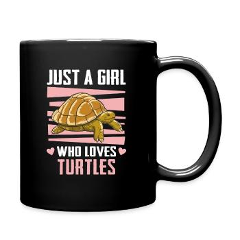 Schildkröte Meeresschildkröte Schildkröten Tier - Tasse einfarbig - Schwarz - Rechts