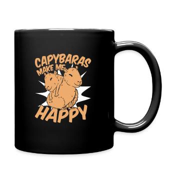 Capybara Rongeur Animal - Mug uni - noir - Droite