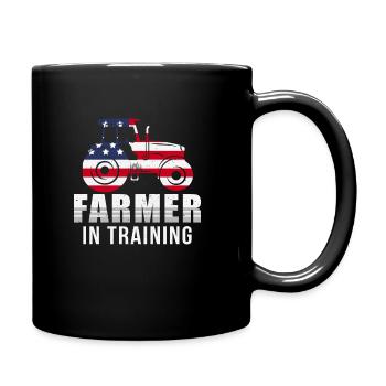 Farmer In Training - Tasse einfarbig - Schwarz - Rechts