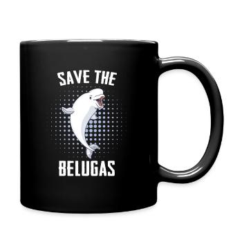 Bélugas Océan Bélugas Baleines - Mug uni - noir - Droite