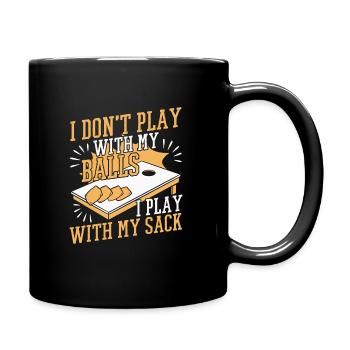 Cornhole Bean Bag Cornhole Joueur - Mug uni - noir - Droite