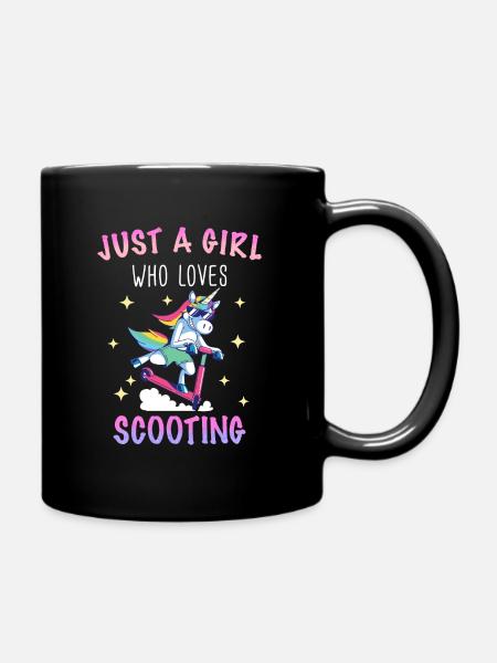 Stunt Scooter Scooter Skater Skating - Full Colour Mug - black