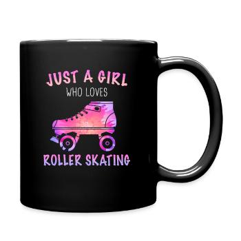 Rollerskate Rollschuh Inlineskates Skating - Tasse einfarbig - Schwarz - Rechts