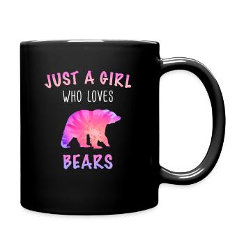 Ours Grizzly Ours bruns Ours - Mug uni - noir - Droite