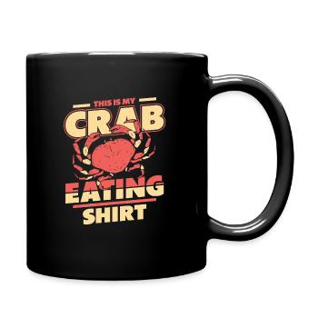 Krabbe Einsiedlerkrebs Krabben Krebs - Tasse einfarbig - Schwarz - Rechts