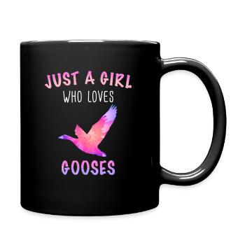 Goose Animal Bird Geese - Full Colour Mug - black - Right