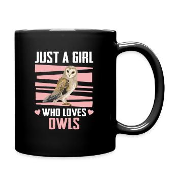 Hibou Oiseau Oiseau Hiboux - Mug uni - noir - Droite