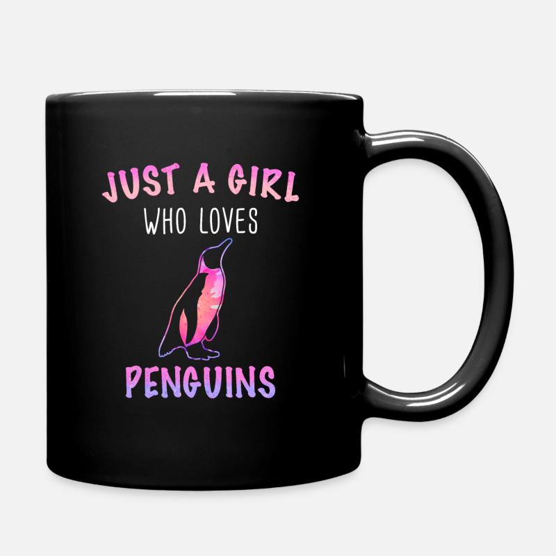 Pinguin Pinguine Tier - Tasse einfarbig - Schwarz