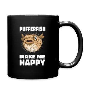 Poisson-globe Poisson-globe Poisson océan Animal - Mug uni - noir - Droite