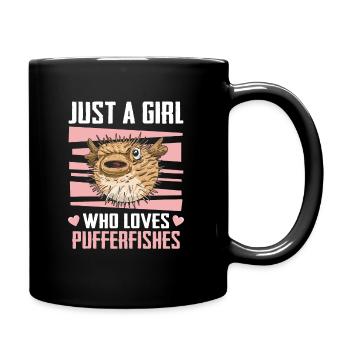 Poisson-globe Poisson-globe Poisson océan Animal - Mug uni - noir - Droite