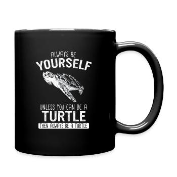 Turtle Sea Turtle Turtle Animal - Full Colour Mug - black - Right