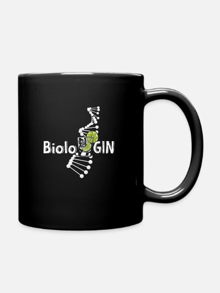 BioloGIN Gin Liebhaberin - Tasse einfarbig - Schwarz