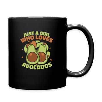 Avocado Essen Guacamole Vegan - Tasse einfarbig - Schwarz - Rechts