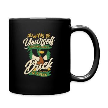 Duck Duck Bird Animal Quack - Full Colour Mug - black - Right