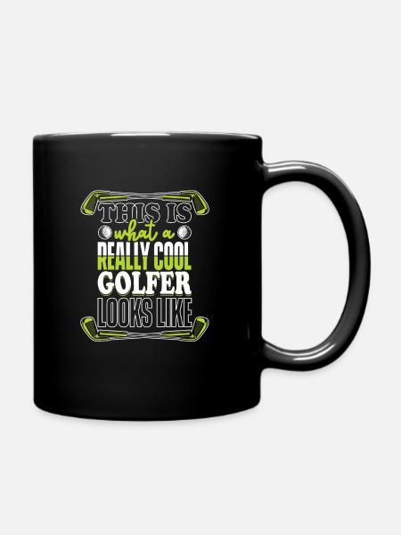 Golf Golfing Golfer Pitch Par Minigolf Sport - Tasse einfarbig - Schwarz