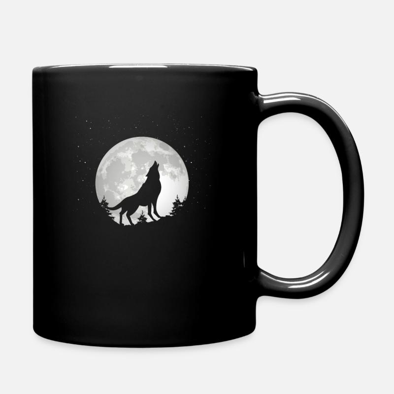 Loup Loups Animal Hurlement - Mug uni - noir