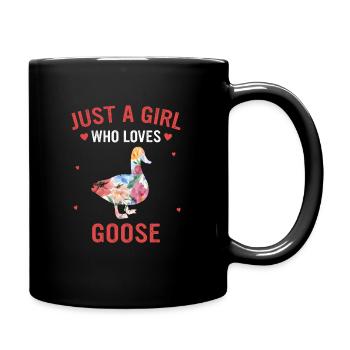 Goose Animal Bird Geese - Full Colour Mug - black - Right