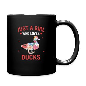 Duck Duck Bird Animal Quack - Full Colour Mug - black - Right