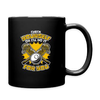 Lacrosse Sports Lacrosse Players - Full Colour Mug - black - Right