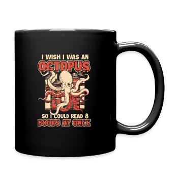 Octopus Octopus Cuttlefish Animal - Full Colour Mug - black - Right