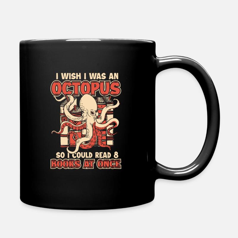 Octopus Kraken Cuttlefish Tier - Tasse einfarbig - Schwarz