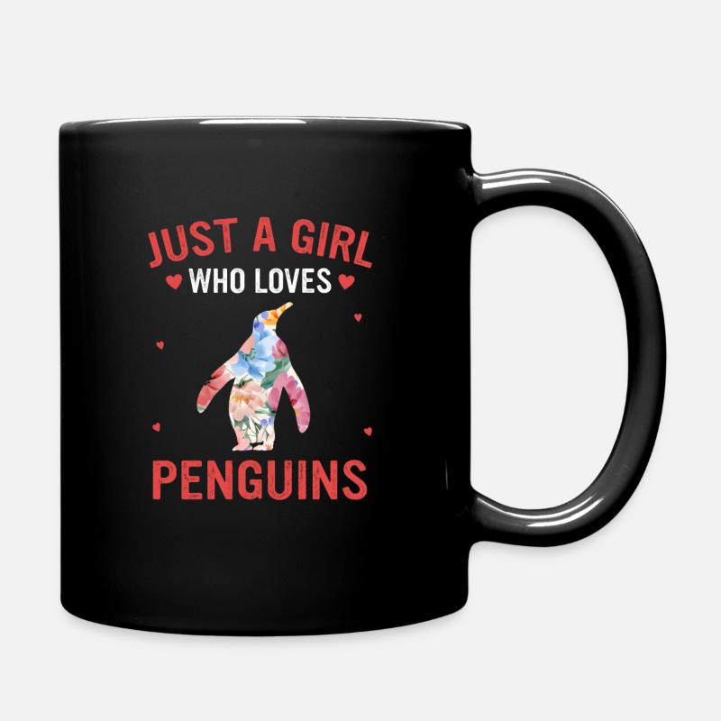 Pinguin Pinguine Tier - Tasse einfarbig - Schwarz