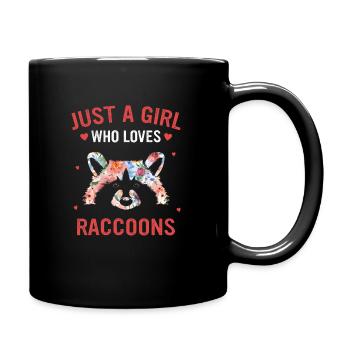 Raton laveur - Mug uni - noir - Droite