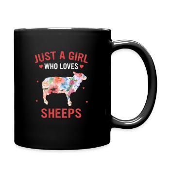 Sheep Sheep Farmer Lamb Farmer - Full Colour Mug - black - Right