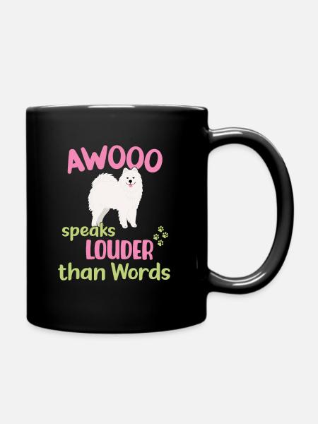 AWOOO parle plus fort que les mots - Mug uni - noir