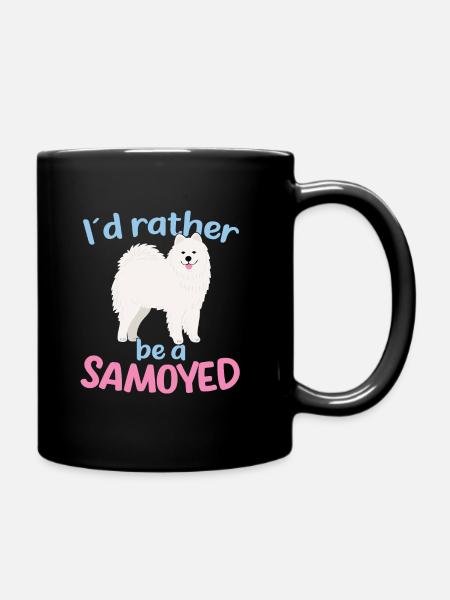 Je préfère être un Samoyède - Mug uni - noir