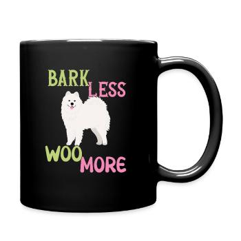 Bark less - Woo more - Mug uni - noir - Droite