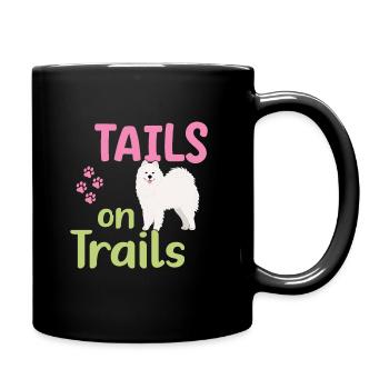 Schwänze auf Trails - Tasse einfarbig - Schwarz - Rechts