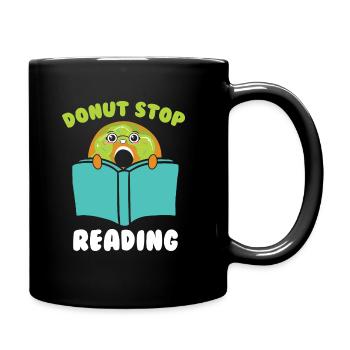Mon livre sent mieux que votre tablette - Mug uni - noir - Droite