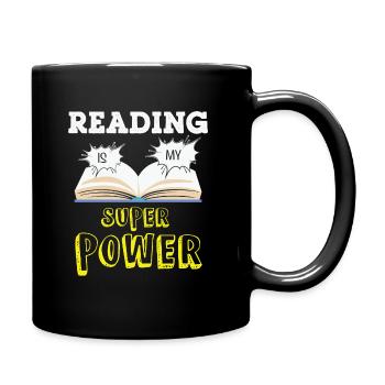 Mon livre sent mieux que votre tablette - Mug uni - noir - Droite