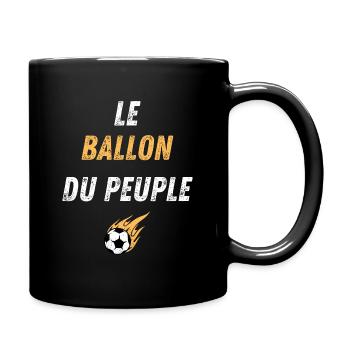 Le ballon du peuple cadeau football - Mug uni - noir - Droite