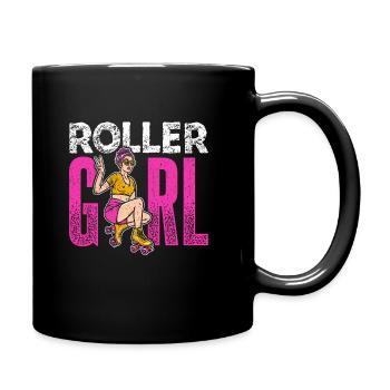 Rollschuhe Roller Girl Roller Skates Rollschuh Moi - Tasse einfarbig - Schwarz - Rechts
