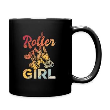 Rollschuhe Roller Girl Roller Skates Rollschuh Shi - Tasse einfarbig - Schwarz - Rechts