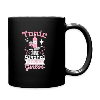 Tonic Sans alcool est en quelque sorte Ginlos Gin - Mug uni - noir - Droite