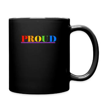 Proud LGBTQI by HOB Products - Tasse einfarbig - Schwarz - Rechts
