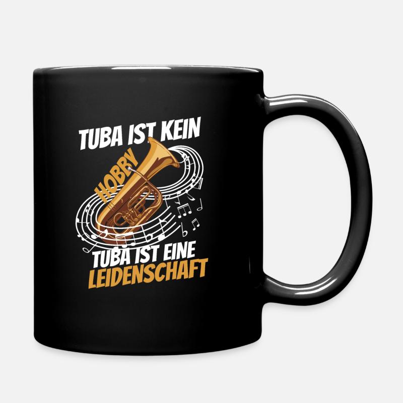 Tubist aus leidenschaft - Tasse einfarbig - Schwarz
