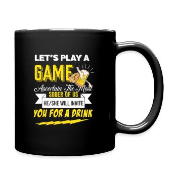 Weekend with friends in group party drinking - Full Colour Mug - black - Right