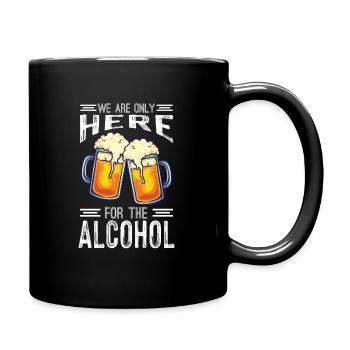 Weekend with friends in group party drinking - Full Colour Mug - black - Right