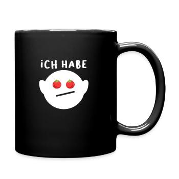 Ich habe Tomaten auf den Augen - Tasse einfarbig - Schwarz - Rechts