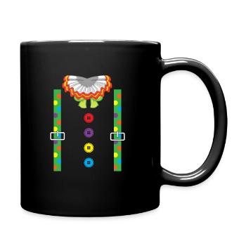 Clown Costume Disguise Clown - Full Colour Mug - black - Right