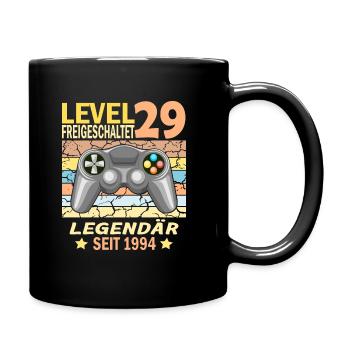 29. Geburtstag Gamer zocken Geburtstjahr 1994 - Tasse einfarbig - Schwarz - Rechts