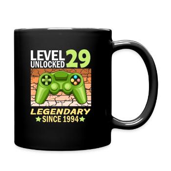 29. Geburtstag Gamer zocken Geburtstjahr 1994 - Tasse einfarbig - Schwarz - Rechts