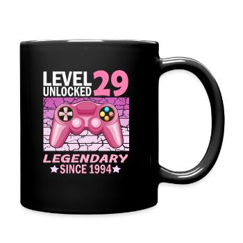 29. Geburtstag Gamer zocken Geburtstjahr 1994 - Tasse einfarbig - Schwarz - Rechts